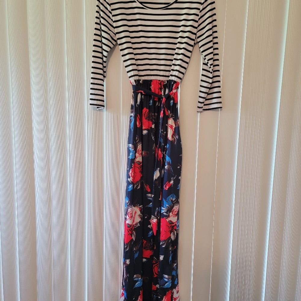 Boho long dress with pockets